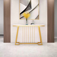 Console moderne en marbre, meuble d'entrée, meuble de couloir, socle, base, décoration de salon, villa