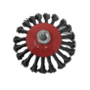 Polishing Wheel Flat-shaped Twist Wire Brush For Angle Grinder Hand Power Tools Cup Steel Brushes