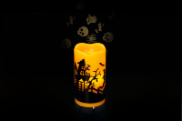 KSWING Halloween Noël Projecteur Bougie rotation Fantôme Projection Lampe mode intérieur LED Bougie décoration