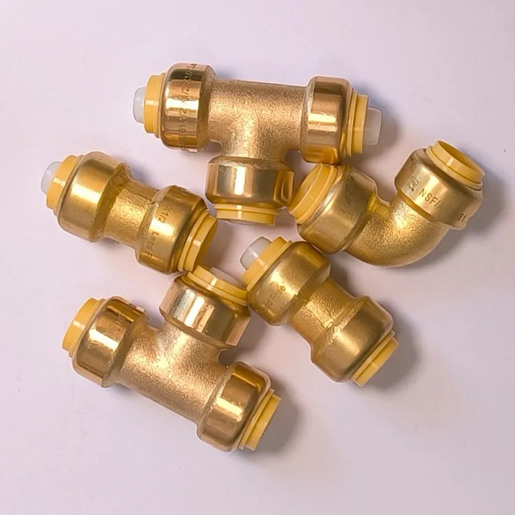 Sanitary Brass Plumbing Shark bite Push Fittings 1/2" Coupling Lead Free Quick Connect Sharkbite Pex Push Fit In Fittings