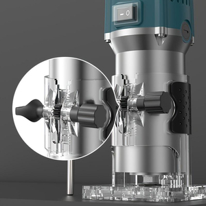 Nhôm Mộc Phay Cắt Tỉa 800W Tay Làm Việc Điện Máy Công Cụ Điện Gỗ Tông Đơ PVC Cạnh Công Nghiệp Palm Router - Product Image 4