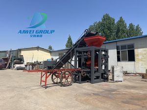 Máquina Semiautomática para Fabricar Bloques de Hormigón QT 4-24, Máquina de Construcción de Bloques Huecos con Presión Hidráulica, Motor Principal - Product Image 2