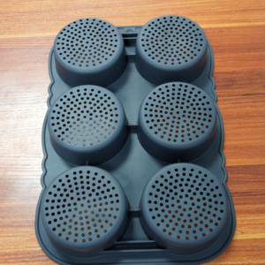 Moules à pain à <span class=keywords><strong>hamburger</strong></span> antiadhésives en silicone résistant à la chaleur à 6 cavités pour la cuisson de moules à pain français pour hamburgers faits <span class=keywords><strong>maison</strong></span> 50pcs/carton - Product Image 3