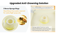 CHINABEES Mangeoire à abeilles transparente avec couvercle de 6 L, mangeoire carrée pour ruche à 10 cadres, fontaine à sucre pour abeilles, équipement d'apiculture