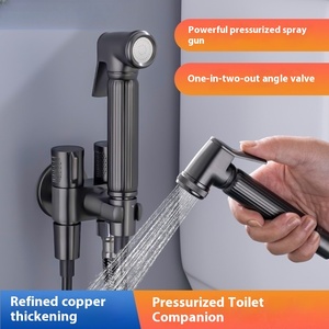 Полностью медный трехсторонний распылитель для чистки туалета - Product Image 2