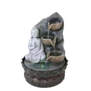Offre Spéciale décoration de la maison petit YayBuddha indien <span class=keywords><strong>bouddha</strong></span> <span class=keywords><strong>fontaine</strong></span> de table d'eau en Base en plastique polyrésine Durable - Product Image 4