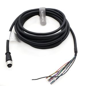 สายเซ็นเซอร์ SZRMCC M12 A Code 17 พิน แบบตัวเมีย สำหรับระบบวิชั่น กล้อง 3 มิติ 2 มิติ - Product Image 5