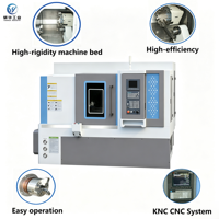 Tour CNC à banc incliné robuste YH7560, barre max. 75 mm, broche 18 kW pour l'usinage en série de pièces de grande taille (arbres et disques)