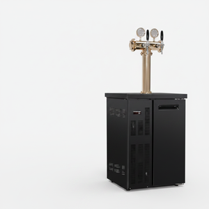 Réfrigérateur commercial pour bière pression, armoire de réfrigération <span class=keywords><strong>à</strong></span> refroidissement ventilé, équipée d'un distributeur de bière <span class=keywords><strong>à</strong></span> trois robinets - Product Image 1