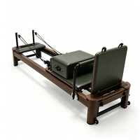 Liva LW-MA Machine de Pilates Reformer Durable et Réglable, Cadre en Aluminium Pliable, Table de Yoga Écologique, Coffret en Bois, Équilibre Corporel