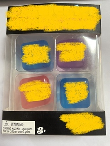 Transparent TPR Jelly Ice Cube <b>Squishy</b> Stress Relief Fidget Toys for Unisex Ages 8+ - Product Image 4