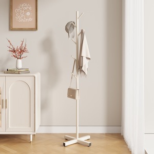 <span class=keywords><strong>Porte</strong></span>-<span class=keywords><strong>manteau</strong></span> sur pied portable en métal style crème, luxe léger, pour chambre et <span class=keywords><strong>vestiaire</strong></span>, avec rangement suspendu pour vêtements et sacs - Product Image 4