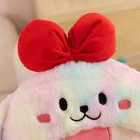 Grand jouet en peluche brodé, nouveau modèle, oreiller en forme d'ours à trois bébés, super doux, en coton PP, couverture en maille, cadeau d'anniversaire