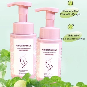 Mousse nettoyante à la niacinamide et à l'acide lactique, mousse nettoyante à base de plantes, désodorise et nettoie en douceur, ne provoque pas d'irritations chez les femmes - Product Image 6