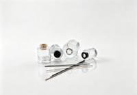 Bouteille diffuseur de parfum en verre transparent minimaliste cylindrique, best-seller, 100ml, 180ml, 220ml, 500ml, vide, pour arômes et parfums