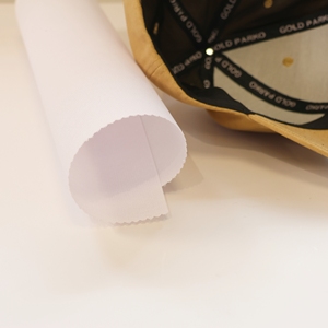 Wholesale 1032 220g Resin Interlining Shirt Collar Hard Hand Feeling Interlining Woven Cap <strong>Interfacing</strong> Lining Fabric - Product Image 4