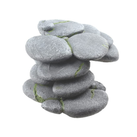 Plateforme de repos pour reptiles en résine, galets empilés, terrasse pour tortues, décoration d'aquarium, cachette pour poissons