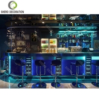 Comptoir de Bar au Design Luxueux Meuble de Vin de Haute Qualité Équipement de Restaurant