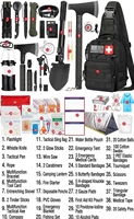 Sac bandoulière de survie personnalisé avec logo OEM, kit d'urgence multifonctionnel pour le camping et la randonnée