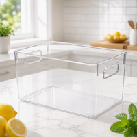 Conteneur de stockage alimentaire rectangulaire en plastique PET moulé par injection pour les légumes et les fruits de la cuisine