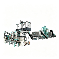 Ligne de production automatique complète de granulés de sciure de bois avec sécheur, refroidisseur et machine d'emballage