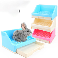 Hot Selling Large Space Kaninchen Toilette Draw Style Sprüh feste Pet Hamster Kaninchen Toilette
