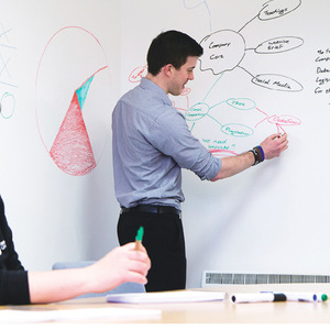 Autocollants pour tableau blanc 45cm x 2m, rectangulaires en PVC épaissi, pour bureau, enseignement, rentrée scolaire, salon, chambre, espace commercial - Product Image 1