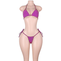 Vêtements de danse exotique en gros, ensembles de strings brillants, bikinis de qualité, combinaisons pour performance de DJ en boîte de nuit, tenues de scène et de rave pour adultes