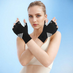 Guantes de Ciclismo Unisex de Verano, de Seda de Hielo, Medios Dedos, Antideslizantes, Transpirables, con Pantalla Táctil, para Deportes al Aire Libre, Fitness, Ciclismo, Entrenamiento - Product Image 3