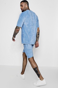 Ensembles jumeaux pour hommes avec logo personnalisé en coton élégant/Vêtements décontractés Survêtements d'entraînement vêtements de sport à bas prix ensembles jumeaux pour hommes d'été 2023 - Product Image 5