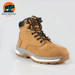 <span class=keywords><strong>Zapatos</strong></span> de trabajo duro de alta calidad de cuero genuino duradero de Rocky Buffalo para hombres Goodyear Welted EVA botas de seguridad cementadas - Product Image 2