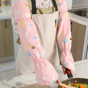 ปลอกแขนป้องกันความร้อนสำหรับห้องครัว กันน้ำ ทนความร้อน พร้อมลายจุดเรขาคณิต สำหรับผู้หญิงและผู้ชาย - Product Image 1