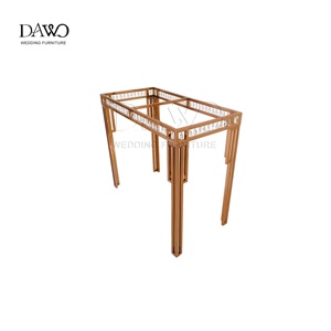<span class=keywords><strong>Table</strong></span> de bar en acier inoxydable rose gold de luxe avec garniture en cristal, <span class=keywords><strong>table</strong></span> élégante pour la décoration d'événements, mariage, hôtel - Product Image 5