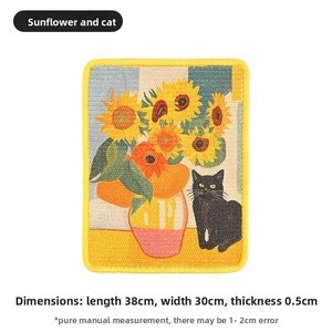 แผ่นข่วนเล็บแมว 3 มิติ ลายภาพวาดโมนาลิซ่า ทำจากวัสดุซิซอล ทนทานต่อการขีดข่วน ของเล่นแมว ของตกแต่งศิลปะ - Product Image 5