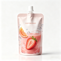 Sachets Doypack à bec verseur pour liquides, recyclables, avec impression de logo personnalisée, pour lait, gelée, huile d'olive, jus