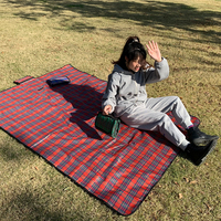 Tapis de pique-nique matelassé ultrasonique imperméable personnalisé avec logo pour le camping en plein air (vente en gros)
