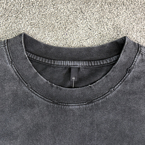Camisetas <span class=keywords><strong>de</strong></span> Alto Gramaje al por Mayor <span class=keywords><strong>para</strong></span> <span class=keywords><strong>Hombre</strong></span> <span class=keywords><strong>de</strong></span> Alta Calidad con Lavado Ácido Estilo Streetwear <span class=keywords><strong>de</strong></span> Diseñador <span class=keywords><strong>para</strong></span> Gimnasio 100% Algodón Oversize - Product Image 2
