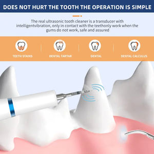 Şarj edilebilir elektrikli ultrasonik diş diş temizleyici ölçekleyici kiti çok amaçlı diş beyazlatma aksesuarları Pet köpekler için - Product Image 2
