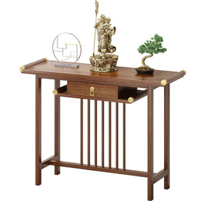 Chinese Style <b>Console</b> <b>Table</b> Wood Storage Entryway Altar <b>Table</b> Home Use <b>Narrow</b> Cabinet - Product Image 5