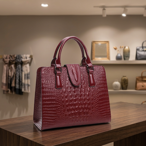Compre en Línea Bolsos de Mano Casuales de Cuero Genuino para Mujer de BS INTERNATIONAL, Diseño Duradero de Marca Personalizada, Estilo Occidental, Gran Capacidad - Product Image 1