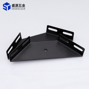 Shengyuan Iron Bed Corner Brace Large Black Furniture Support Bracket Durable Connectors Shelf Supports - Product Image 1