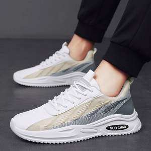 Chaussures de sport légères en maille tissée respirante pour hommes, nouvelle mode estivale, chaussures de course décontractées confortables - Product Image 3