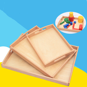 Ausili Didattici Montessori, Vassoi Montessori, Vassoi per l'Ordinamento e la Lavorazione dei Materiali nell'Area della Vita Quotidiana delle Scuole dell'Infanzia - Product Image 4
