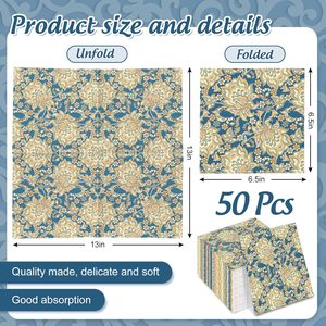 Serviettes en papier jetables imprimées personnalisées avec logo pour cocktails, mariages, dîners - Product Image 6