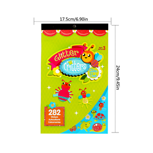 สติกเกอร์รูป<span class=keywords><strong>แมลง</strong></span>และสัตว์ 282 ชิ้น แบบมีกลิตเตอร์วิบวับ สำหรับงานประดิษฐ์เด็ก สมุดภาพ และตกแต่งงานปาร์ตี้ - Product Image 5