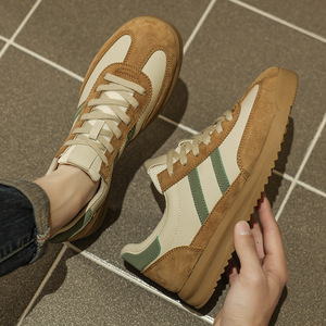 Zapatillas Blancas Planas Casuales Transpirables de Verano Versátiles para Entrenamiento de Primavera Estilo Retro Nuevo Deportivo Forrest Gump con Cordones Sintéticas - Product Image 4