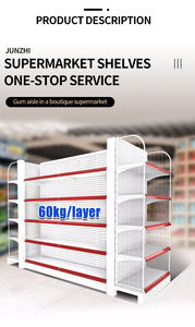 Fábrica al por mayor tienda de comestibles al por menor exhibición de metal estantes de supermercado personalización supermercado góndola estantes estante - Product Image 3