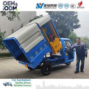 3.5m&sup3; Electric Mini <strong>Garbage</strong> <strong>Truck</strong> With Side-Mounted Bin &amp; Full-Auto Self-Dumping System - China <strong>Garbage</strong> Collection Tricycle - Product Image 4
