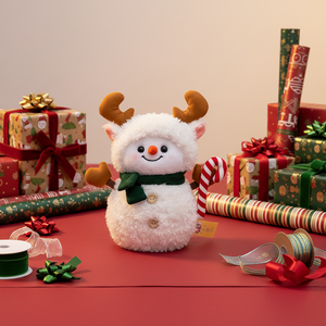 مجموعة ألعاب قطيفة جديدة لعيد الميلاد، دمى ناعمة للغاية على شكل رجل الثلج والأرنب والدب، حيوانات محشوة لطيفة من القطن PP، ديكور للعطلات وهدايا لتخفيف التوتر - Product Image 5