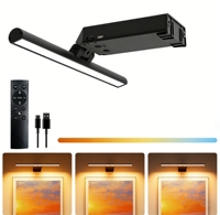 Nouvelle Lampe Murale LED Rechargeable, Lumière Murale Blanc Chaud 9/12/16 Pouces, Luminosité Réglable CCT, Télécommande, Décoration Intérieure Nocturne